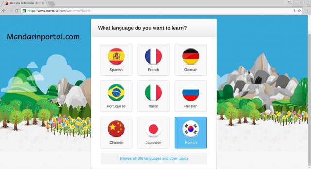 Memrise what language do you want to learn